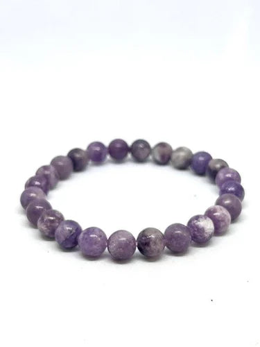 8. Pushya Nakshatra Crystal | Lepidolite Adjustable Bracelet
